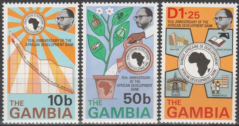 Gambia #319-21  MNH F-VF (V209)