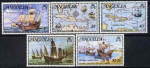 ANGUILLA - 1973 - Columbus Discovers W.Indies - Perf 5v Set - Mint Never Hinged