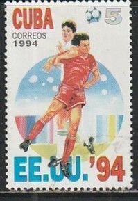 1994 Cuba - Sc 3545 - used VF - 1 single - World Cup Soccer