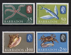 Barbados 1965 Elizabeth & Fish set Sc# 267-80 NH 