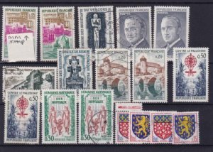 france 1961-2 mint never hinged  and used stamps  ref r14277