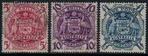 Australia #218-20  CV $11.35