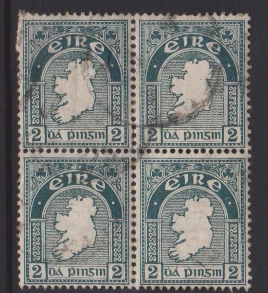 Ireland Sc#68 Used Block of 4