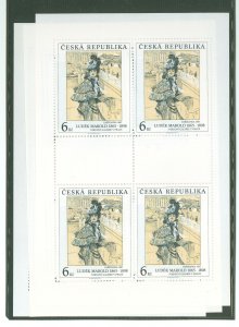 Czechoslovakia & Czech Republic #2973-2975 Mint (NH) Souvenir Sheet