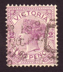 Victoria 1886 Sc#162, SG#314 2d Lilac Queen Victoria USED-Fine-NH.