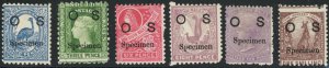 New South Wales Lot of 6 Official Stamps w/ Specimen Overprints  (52087) 