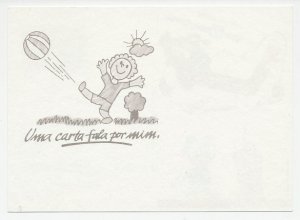 Postal stationery Portugal 1986 Walt Disney - Donald Duck - Football