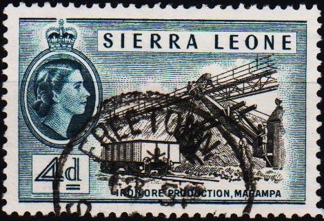 Sierra Leone. 1956 4d S.G.215 Fine Used