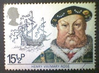 Great Britain, Scott #991, used(o), 1982, Kg Henry VIII and the Mary Rose, 15½p