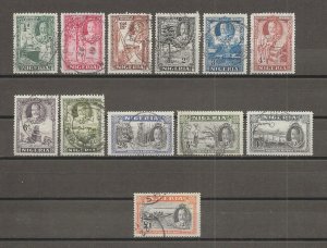 NIGERIA 1936 SG 34/45 USED £450