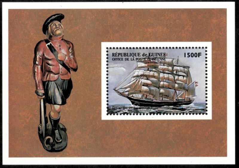 Guinea-Conakry 1999 - Ships - Souvenir Stamp Sheet - Scott #1505 - MNH