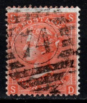 Great Britain #43 Plate 10 F-VF Used CV $150.00 (X4329)