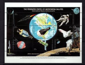 Micronesia  #81 (1989 Apollo 11 sheet of nine) VFMNH CV $5.25