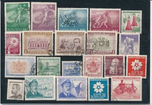 D396731 Chile Nice selection of VFU Used stamps