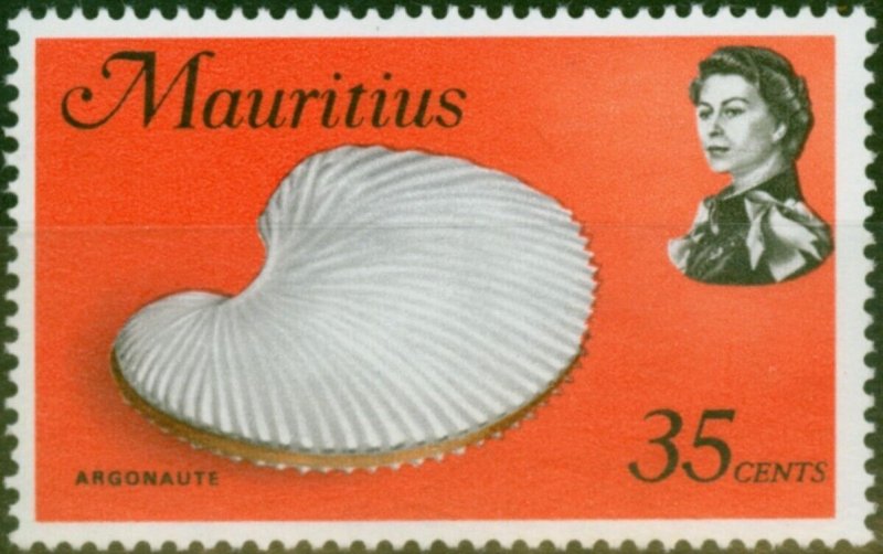 Mauritius 1972 35c Argonaute SG446w Wmk Crown to Right V.F MNH