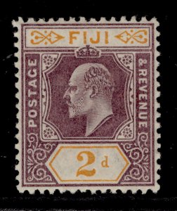 FIJI EDVII SG106, 2d dull purple & orange, LH MINT.