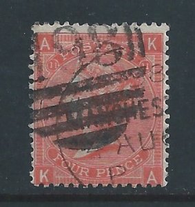 Great Britain #43 Used Plate 11 Queen Victoria 4p