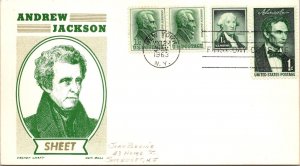 FDC 1963 SC #1209 Cachet Craft / Boll - New York, Ny - Strip Of 4  - J5886