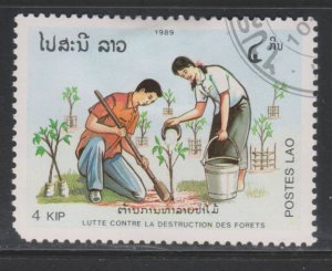 Laos 942 Planting Saplings 1989