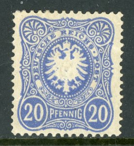 Germany 1875 Empire 20 Pfennige Scott #32a Blue Mint B195