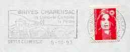 Postmark - France rectangular piece bearing French adhesi...