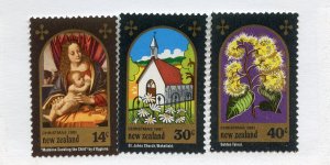 New Zealand, Scott #736-38, Mint, Never Hinged complete set