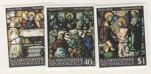 ST CHRISTOPHER-NEVIS #319-21 MINT NEVER HINGED COMPLETE