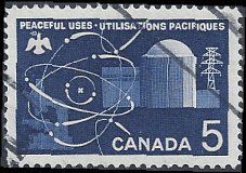 CANADA JULY 27, 1966  ATOMIC REACTOR   #449 USED (1)