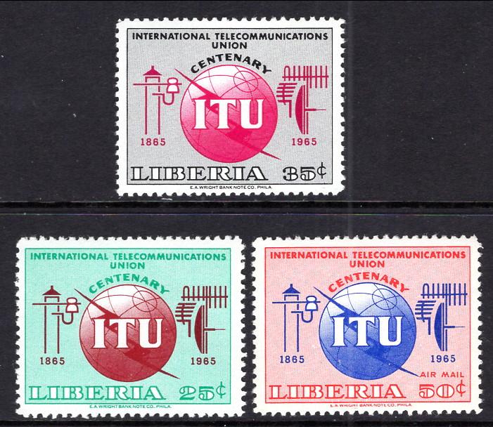 Liberia 429-430,C168 ITU MNH VF