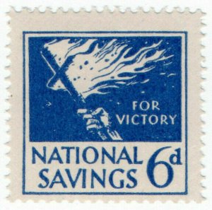 (I.B) Cinderella Collection : National Savings - Flaming Cross 6d