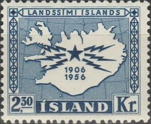 Iceland, #297 Unused From  1956