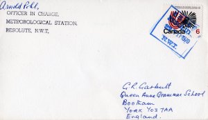 Canada 1970 METEOROLOGICAL STATION,RESOLUTE,N.W.T.Special Postmark