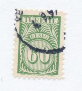 Turkey 1957 Scott o50 used - 60k, Numeral