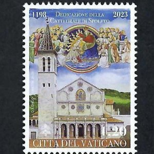 2023 Vatican City: The Cathedral of Santa Maria Assunta of Spoleto MNH