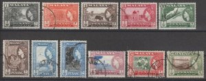 MALAYA/PANANG 1957 SG 44/54 USED Cat £40