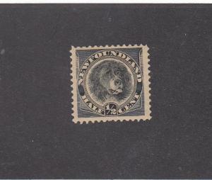 NEWFOUNDLAND # 58 VF-MNH 1/2ct BLACK NEWFOUNDLAND DOG CAT VALUE $60