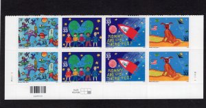 3414-3417 Stampin the Future, MNH Bottom PB/8