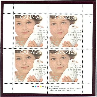 CANADA MILLENNIUM DOVES #1812-13-14...PANES MNH...$21.00