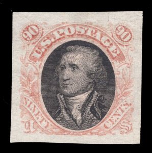 MOMEN: US STAMPS #122-E2b PLATE ESSAY ON STAMP PAPER XF LOT #83487*