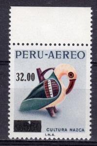 Peru 1977 Sc#C453 Marine Bird Decorated Jug Nazca Culture ovpt.new value (1) MNH