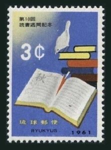 RyuKyu 91, MNH. Michel 118. Book Week 1961. Bird.