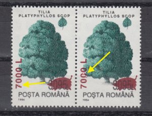 Romania STAMPS 1994 ERROR NATURE TREE PIG OVP MNH POST