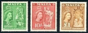 HALF-CAT BRITISH SALE: MALTA #246-62 Mint