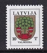 Latvia   #450  1997   MNH   10s  Arms  Valmiera    1997