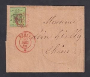 Switzerland 2L2 on VF Pristine Folded Letter cv $3,400