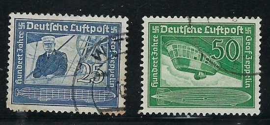 Germany C59-60 Used 1938 set (fe4342)