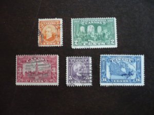 Stamps - Canada - Scott# 141-145 - Used Set of 5 Stamps