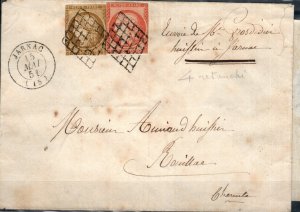 France #1, 7 On Cover CV $570.00  (X9535L)