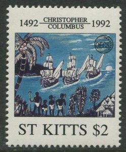 STAMP STATION PERTH St Kitts #342 Discovery America MNH 1992