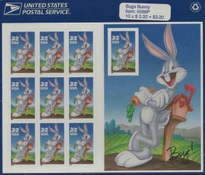 3137 - 32cent BUGS BUNNY MNH SHEET 